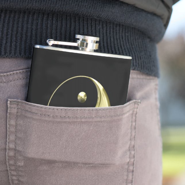 Guld Yin Yang Fickplunta (In Situ)