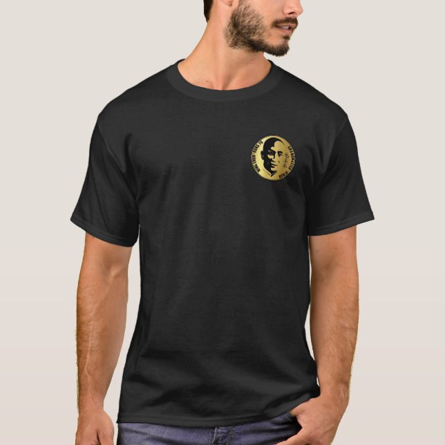 Guld Yip Man's Vinge Chun Regler of conduct Tee Shirt (Framsida)