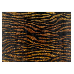 Guld Zebra, Glitter Zebra, Zebra tryck, Rand
