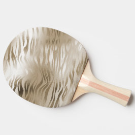 Guld Zebra och Leopard Animal Print Ombre Pingisracket