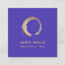 Guld Zen Enso Yoga Meditation Lärares Lila