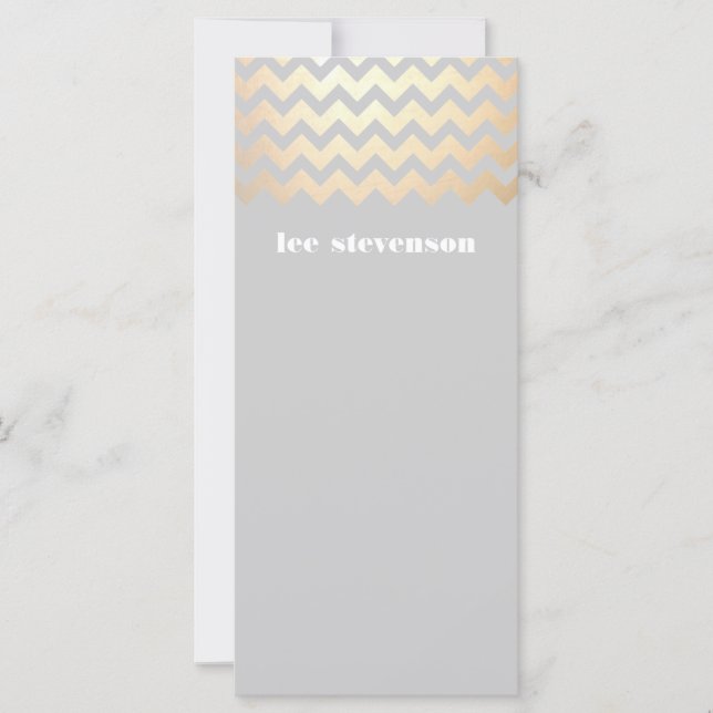 Guld Zig Zag Mönster Black (Framsida)