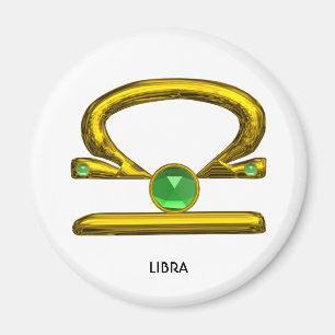 GULD ZODIAC BIRTHDAY SIGNS LIBRA MAGNET