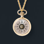 guld zodiac fickhalsband armbandsur<br><div class="desc">guld zodiac fickhalsband</div>