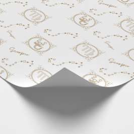 Guld Zodiac Mönster: Scorpio Presentpapper