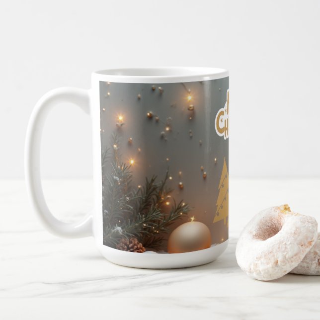 Gulda träd kaffemugg (Med munk)