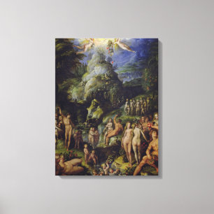 Guldåldern, c.1570 (olja på panel) canvastryck