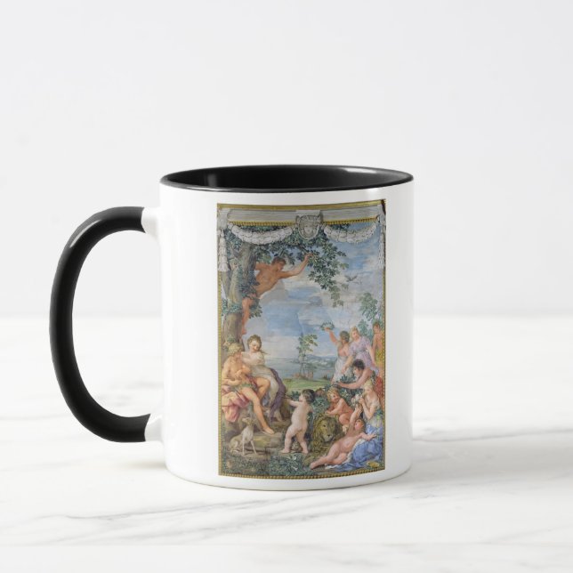 Guldåldern (frescoen) mugg (Vänster)