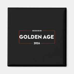 Guldåldern Trump Vinner 2024 Magnet