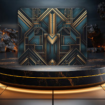 Guldålderns Glamour Geometri Design