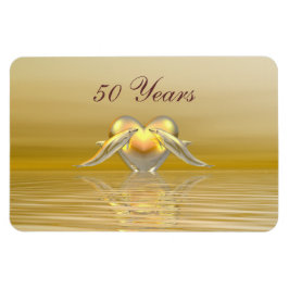 Guldårsdag - delfiner och hjärta magnet