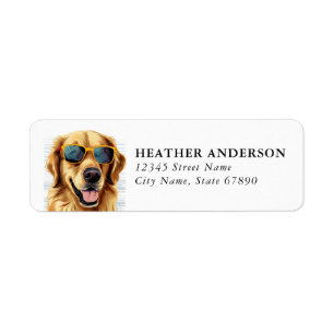 Guldbagge Hund Returadressetiketter Returadress Etikett
