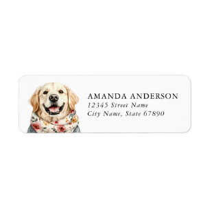 Guldbagge Hund Returadressetiketter Returadress Etikett