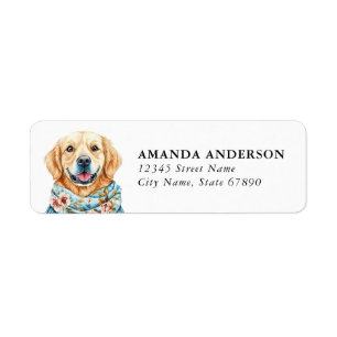 Guldbagge Hund Returadressetiketter Returadress Etikett