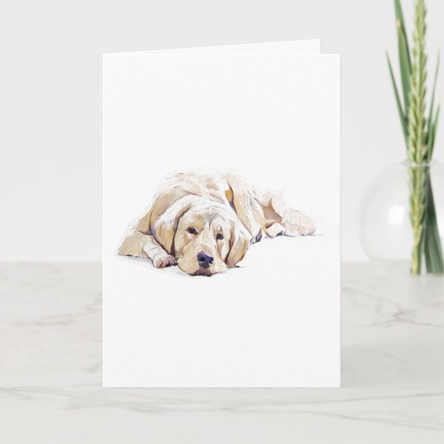 Guldbalans Hund Julkort Hundälskare Present Inbjudan (Framsida)
