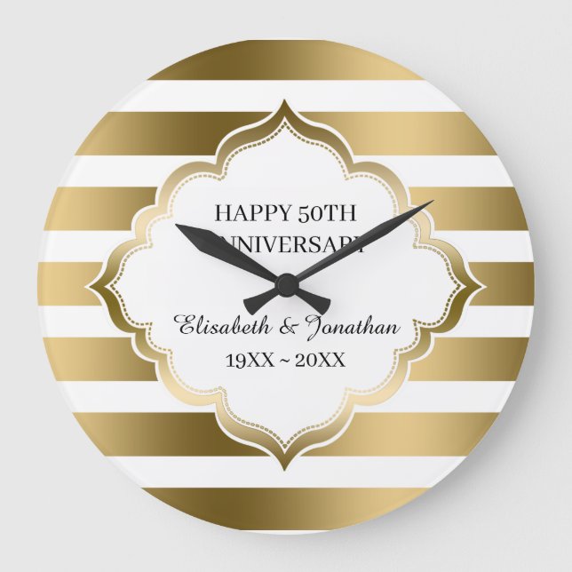 Guldbårder Och Ram  Stor Klocka (Framsida)