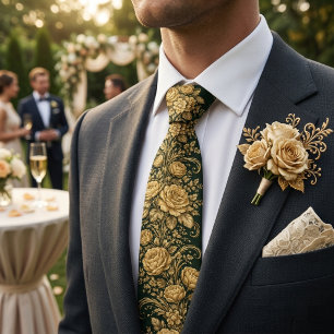 Guldbarock Blommig Elegans Slips