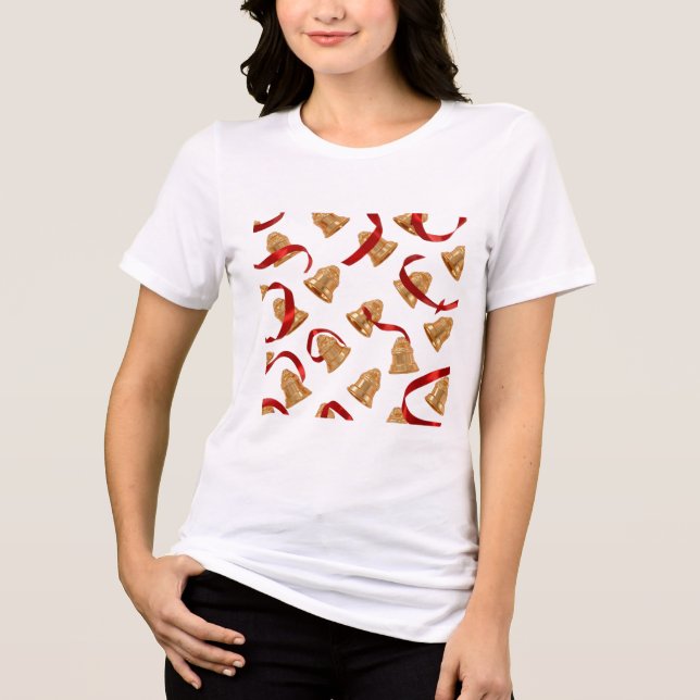 Guldbjällror & Bandmönster T Shirt (Framsida)