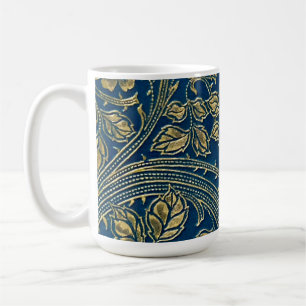 Guldblå elegans kaffemugg