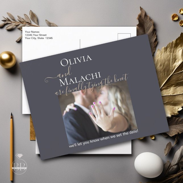 Guldblad Impasto Noir Meddelande Vykort (Skapare uppladdad)