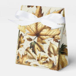 Guldblad Mandel Beige Glam Höchsten Bröllop Presentaskar