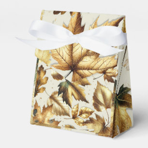 Guldblad Mandel Beige Glam Höchsten Bröllop Presentaskar