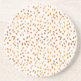 Guldbladskonfetti på rosa bakgrund underlägg