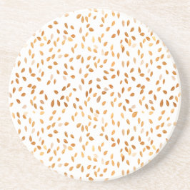 Guldbladskonfettimönster Underlägg Sandsten