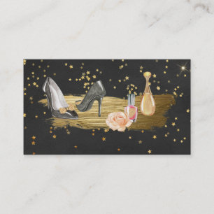 *~* Guldblomma Glitter Nagel polska Heels Parfym Visitkort
