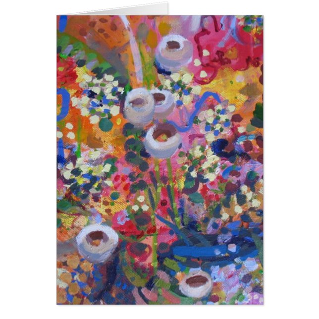 Guldblommor Hälsningskort (Framsidan)