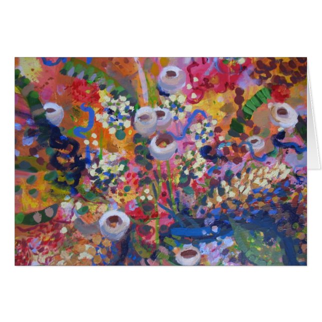 Guldblommor Hälsningskort (Framsidan Horizontal)