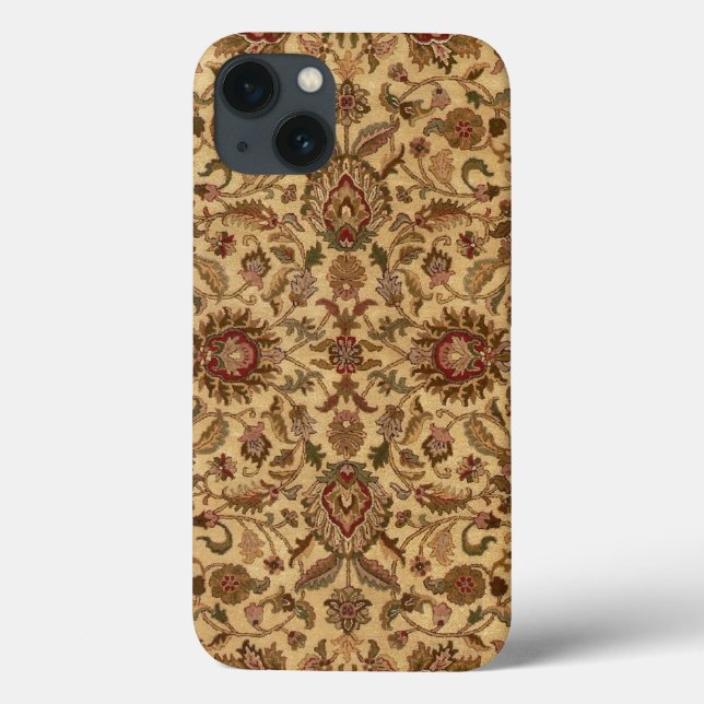 Guldbloommor Arabesk orientalisk tapet (Baksida)