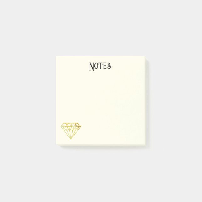 Guldblyerts Post-it-lappar Post-it Block (Framsida)