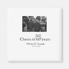 Guldbollar till 60-årsdagen bröllop magnet