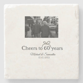 Guldbollar till 60-årsdagen bröllop stenunderlägg