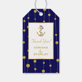 Guldbottenankare och pärlor moderna sjömansfartyg presentetikett