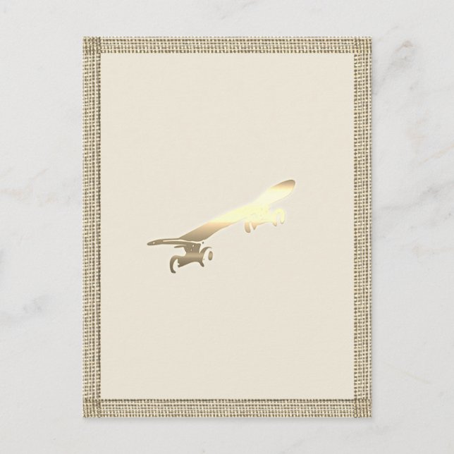 Guldbräda Skateboarding Barn Vykort (Framsida)