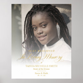 Guldbröllop Kärleksfullt Minne Reserverad plats Kä Poster