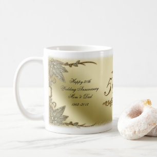 Guldbröllopårsdagmugg Kaffemugg