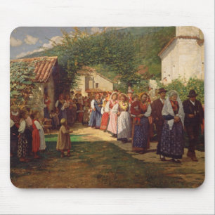 Guldbröllopet (olja på kanfas) musmatta