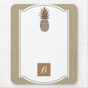 Guldbrons Ananas Kraft Elegant Tropisk Musmatta