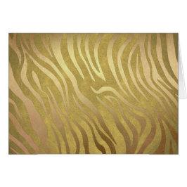 Guldbrons Zebratryck Jungle Safari Glam OBS Kort