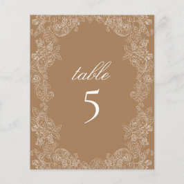 Guldbrown Bord Rococo Botanisk Krans