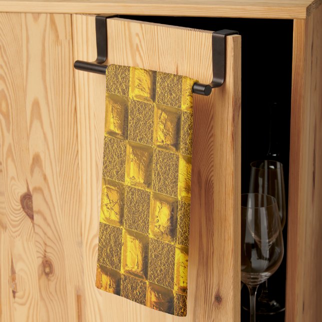 Guldbrun Kökshandduk (Thirds Fold)