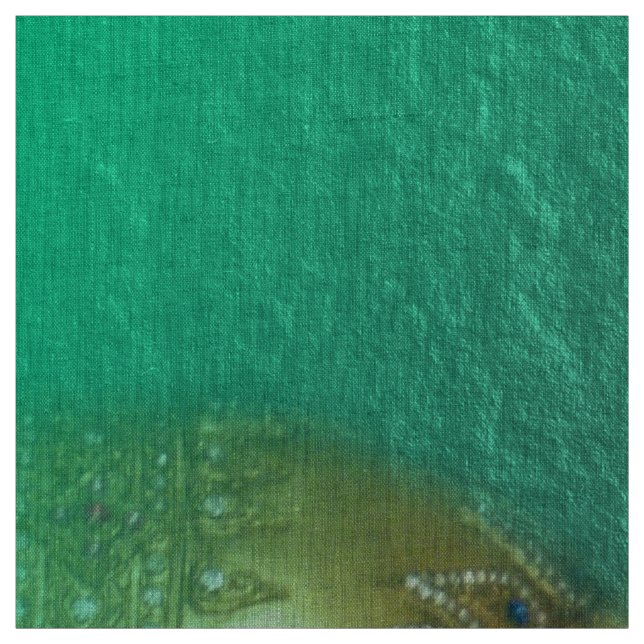 Guldbuddha i mynning tyg (Provkarta)