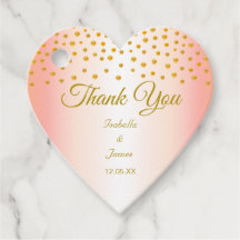 Guldconfetti på roséguld