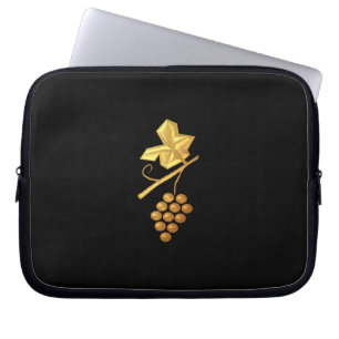 Gulddruvor (3-D) Laptop Sleeve