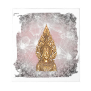 Gulden buddha anteckningsblock