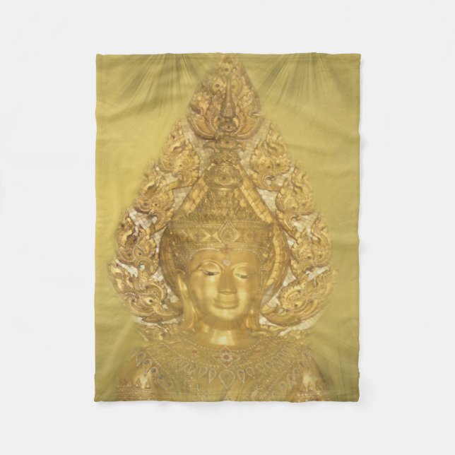 Gulden buddha fleese filt (Framsidan)