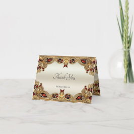 Gulden Flowers Red Gemstone - tackkort